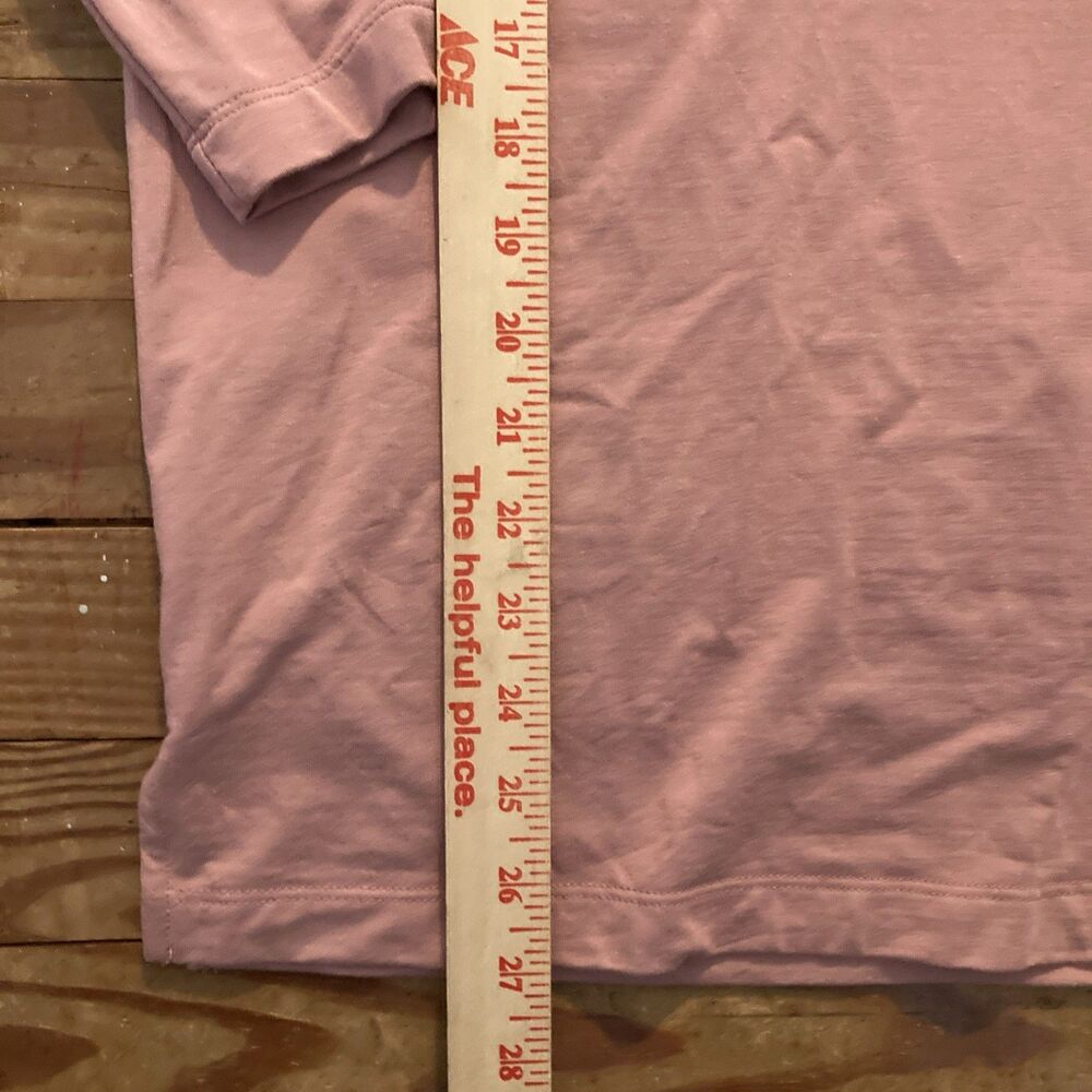 Banana Republic Womens MP Pink LS Aster Mockneck Chase Relaxed Top Earthy Basics - Picture 3 of 8